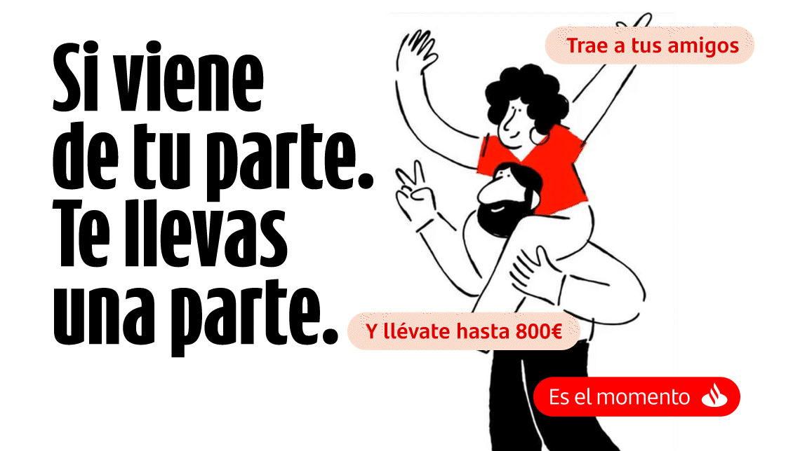 Piezas de campaña de conversión para Banco Santander